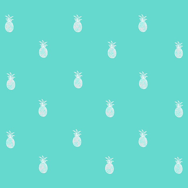 Free pineapple background pattern illustration
