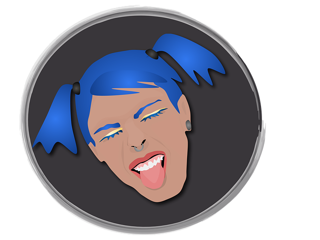 Free Girl Blue illustration and picture