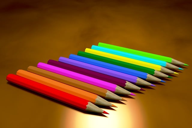 Pencil, Color, Απομονωμένος, Πολύχρωμα