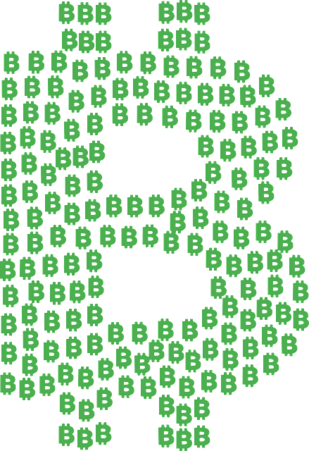 Free bitcoin finance symbol vector