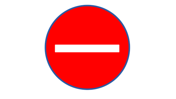 Free Traffic Sign No Enter illustration and picture