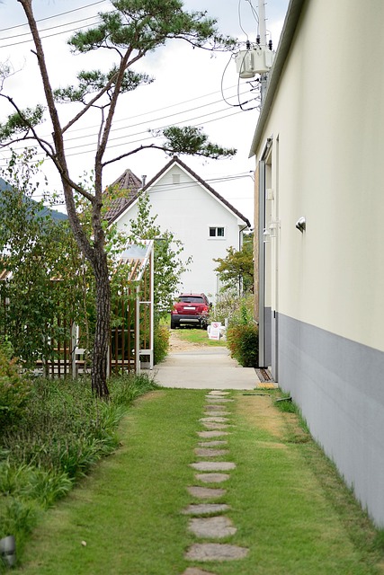 Have, Græs, Hus, Gård, Alley, Arkitektur
