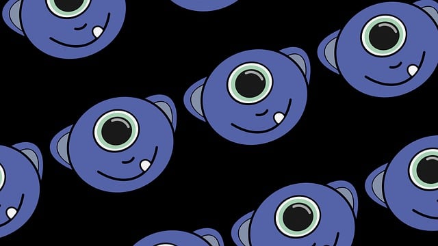 Free cyclops monster pattern illustration
