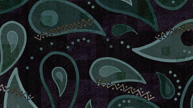 Free paisley oriental background illustration