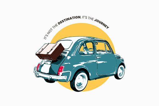 Road Trip, Poster, Wagen, Van-Leben
