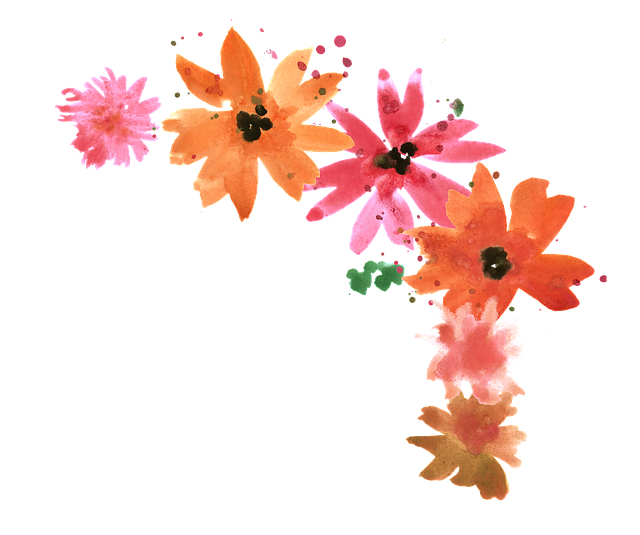Free flower bouquet watercolor vector
