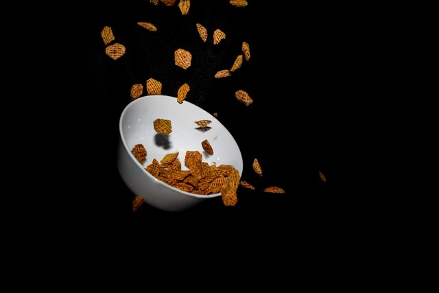 Getreide, Schüssel, Mahlzeit, Fallen