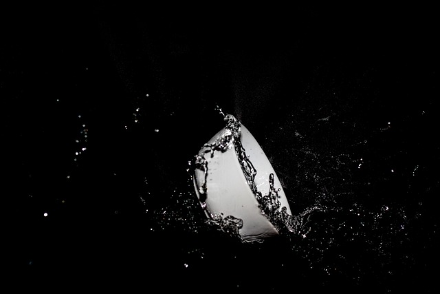 Schüssel, Wasser, Flüssig, Fallen, Weiß