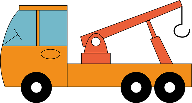 Free crane the vehicle technology illustration