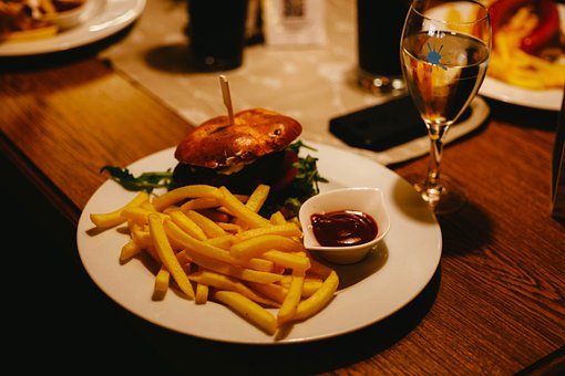 Free Burger Wine photo and picture