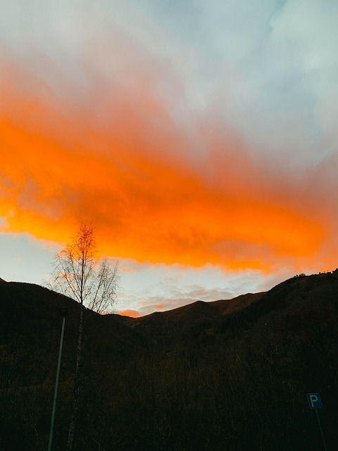 Free Sunset Winter photo and picture
