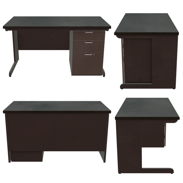 Free furniture desk office table illustration