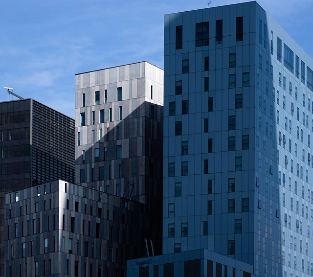 Bygning, Skyskraber, Moderne, Vinduer