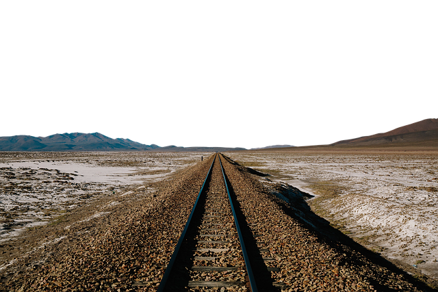 Free desert nature railway illustration