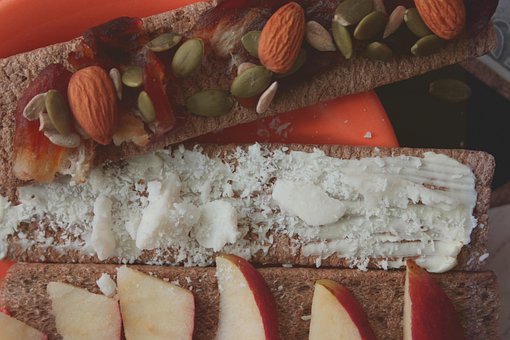Vegan, Breakfast, Fresh, Apples, Fruit