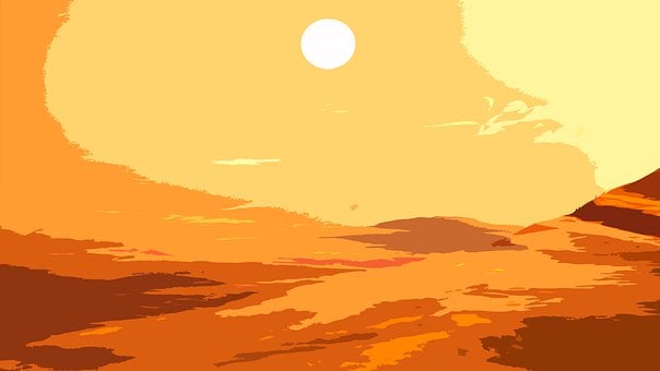 Free Desert Sun illustration and picture