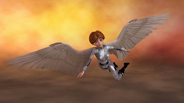 Anjo, Mulher, Fantasia, Personagem, Vôo