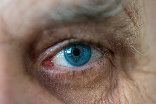 Oog, Gezicht, Oude Man, Blauw Oog, Iris