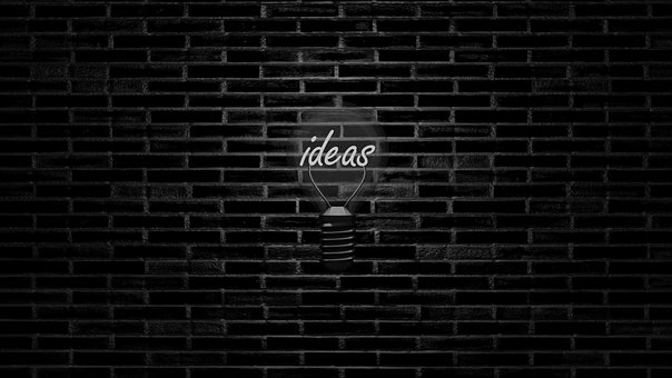 Ideer, Lyspære, Murvegg, Lys, Synes At