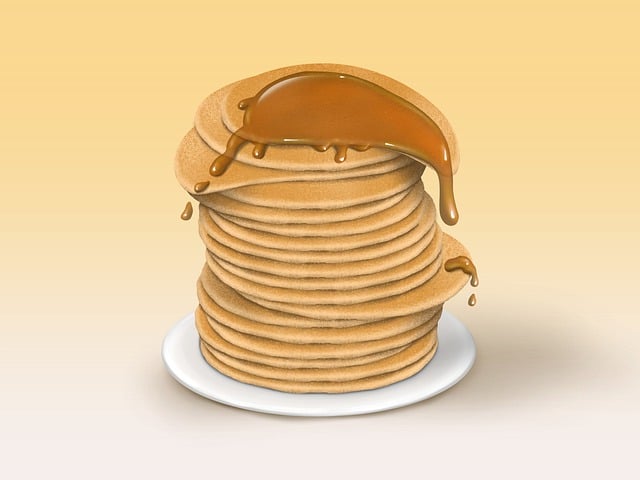 Free pancakes syrup food illustration