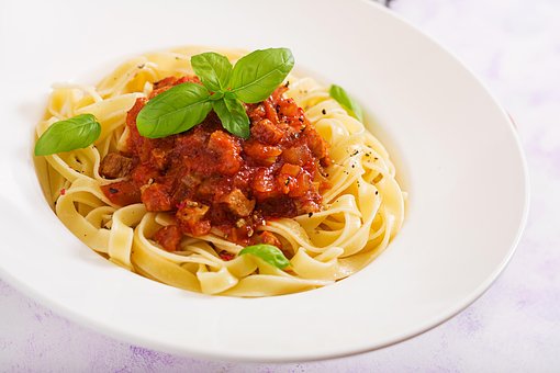 Espaguetis, Fideos, Tomates, Pasta