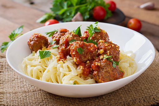 Espaguetis, Fideos, Tomates, Pasta