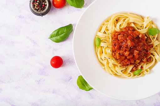 Espaguetis, Fideos, Tomates, Pasta