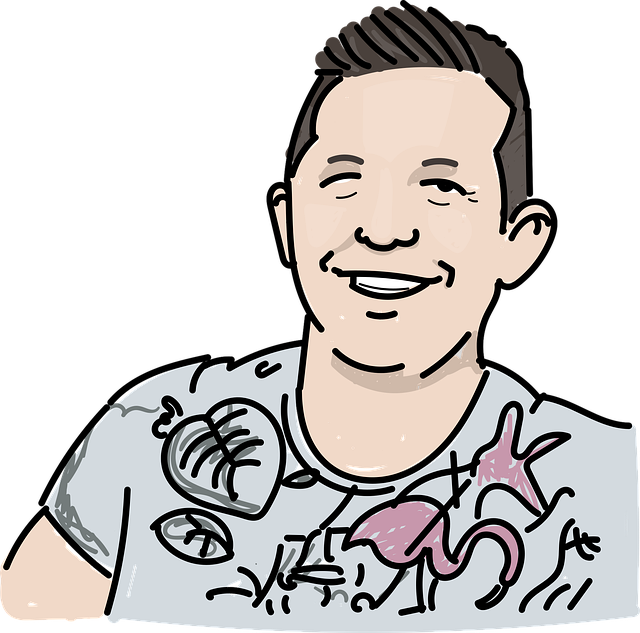 Free men smiling happy vector
