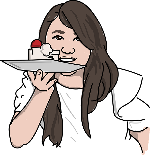 Free woman pie dessert vector
