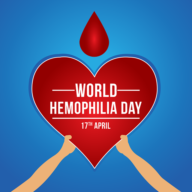 Free hemophilia awareness support vector