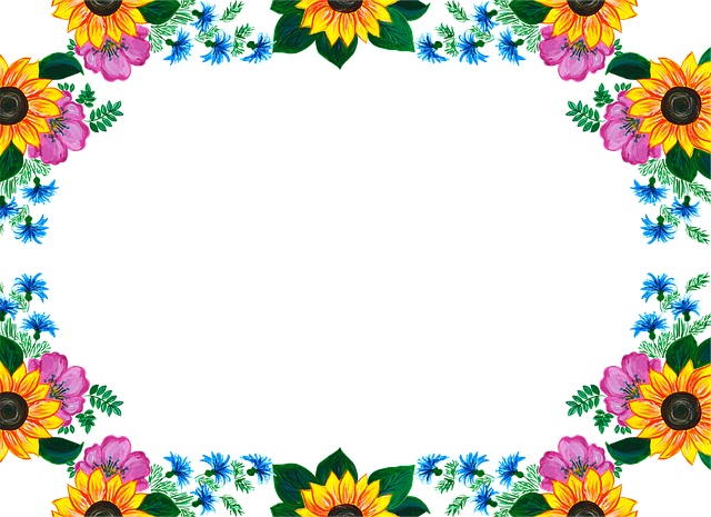 Free flowers roses sunflowers vector