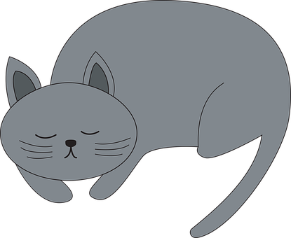 Free Cat Sleep vector and picture