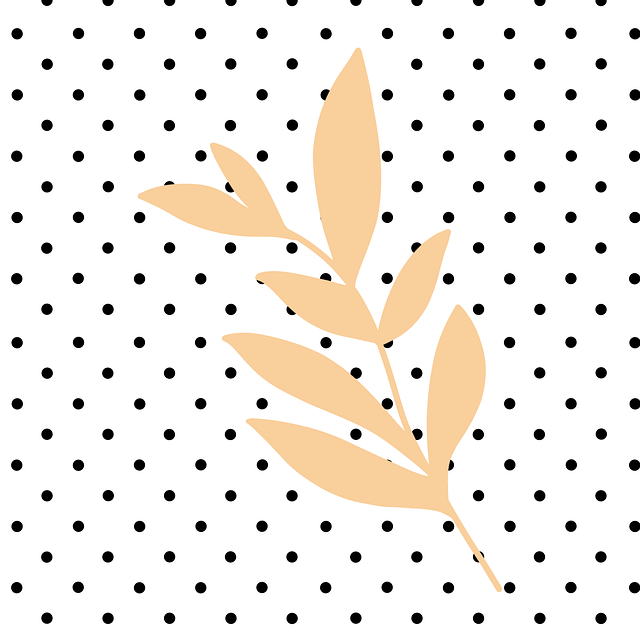 Hintergrund, Polka Dots, Natur, Blätter