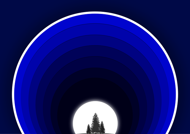 Free tunnel trees cave vector