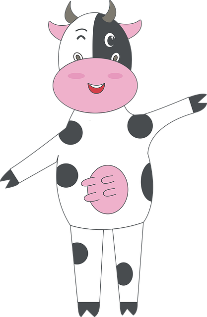 Free Cow Ruminant vector and picture