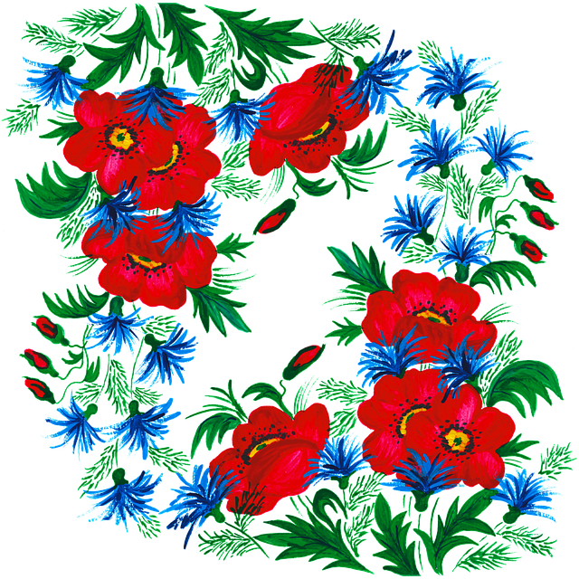 Free border flowers watercolor vector