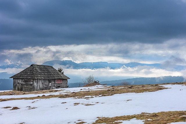 Montaña, Cabina, Cabaña, Cima