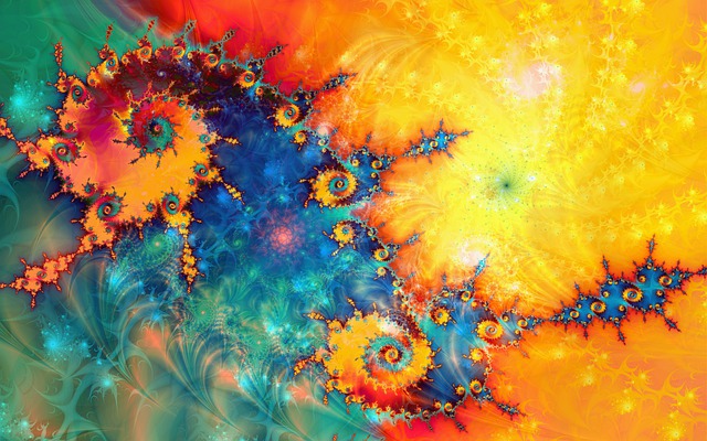 Free fractal digital math illustration