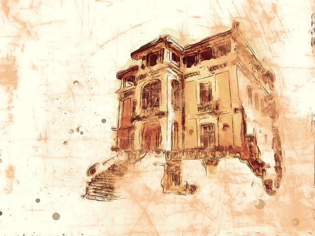 Free building ruins landmark illustration