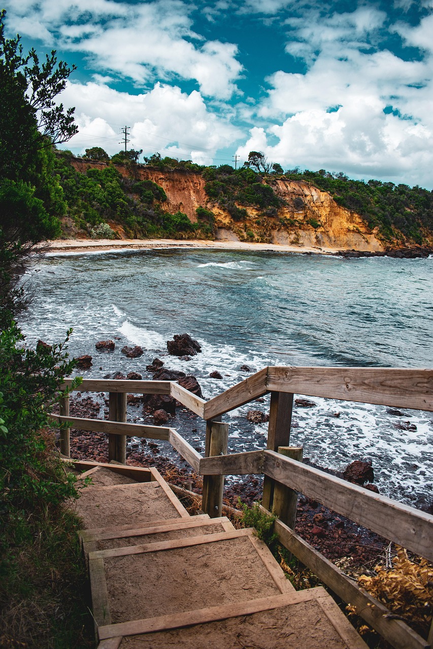 Escalera Playa Rocas - Foto gratis en Pixabay - Pixabay