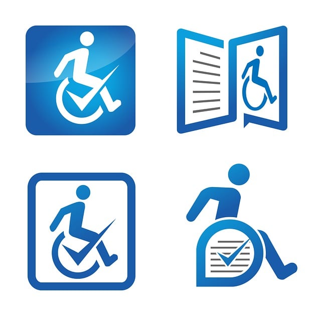 Free disability symbol wheelchair illustration