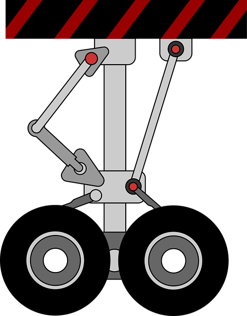 Free Plane Undercarriage Landing Gear vector and picture