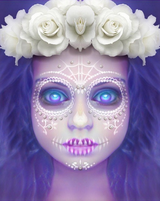 Download Woman Mask Day Of The Dead Royalty-Free Stock Illustration