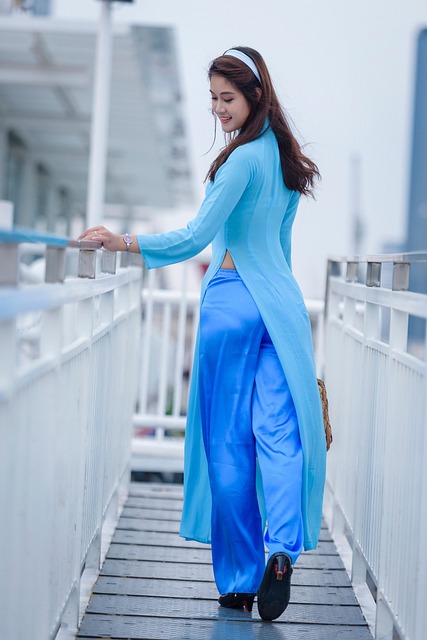 ao dai, asian, model, asian woman, young woman, female, dress, long dress, traditional dress, modeling, pose, posing, fashion, style, stylish, girl, portrait, traditional costume, vietnam, vietnamese, woman