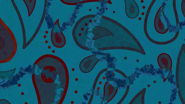 Free background paisley pattern illustration
