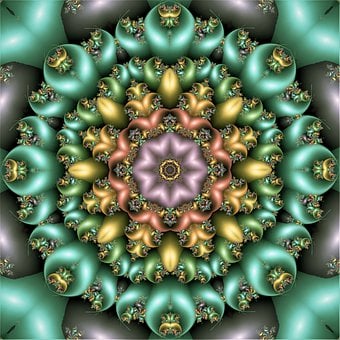 Mandala, Abstrakt, Gradient, Muster