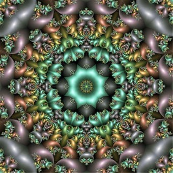 Mandala, Abstrakt, Gradient, Muster