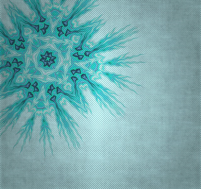 Free floral frost pattern illustration