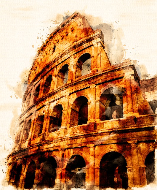 Free ancient rome gladiator colosseum illustration