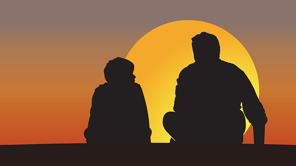 Free Dad Son vector and picture
